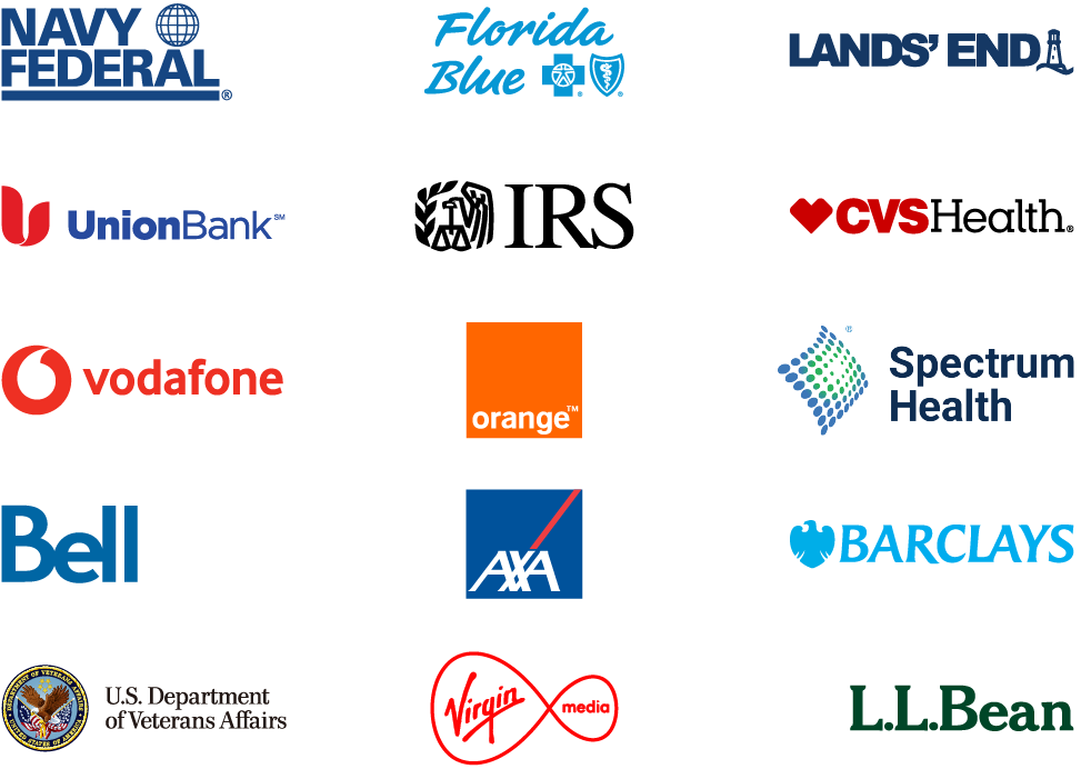 eGain is Trusted by Navy Federal, Florida Blue, Lands' End, Union Bank, IRS, CVS Health, Vodaphone, Bell, Spectrum Health, and many more.