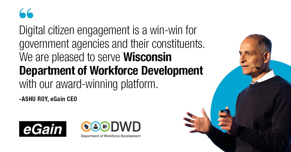 Wisconsin department of workforce development selects egain for