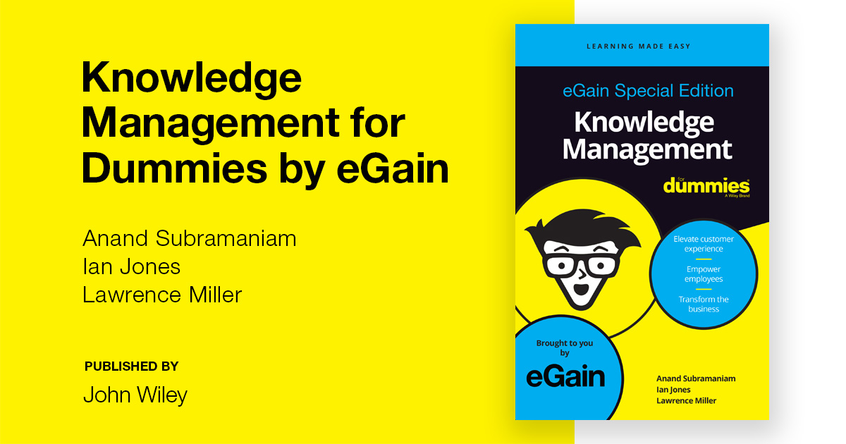 eGain releases “Knowledge Management For Dummies, eGain Special Edition